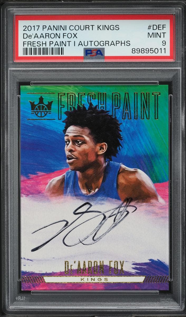 De'Aaron Fox 2017 panini