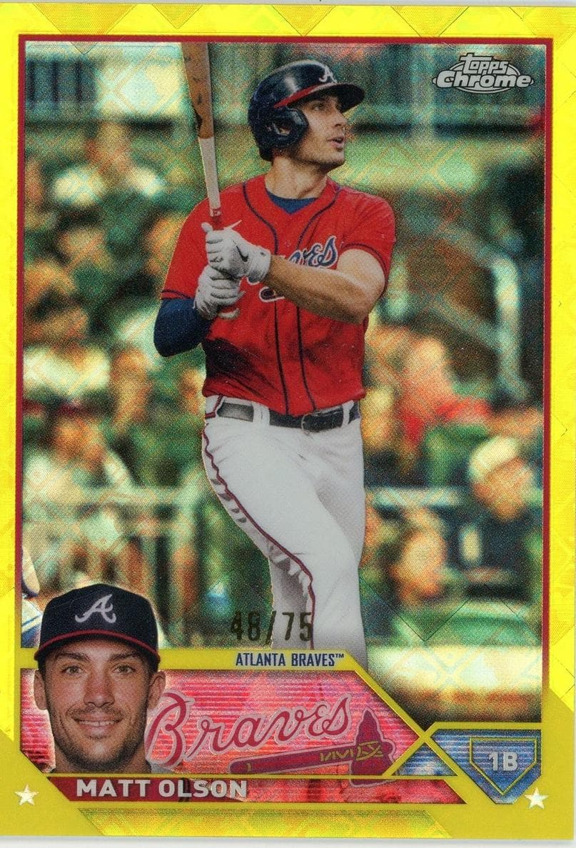 Matt Olson 2023 topps Topps Chrome