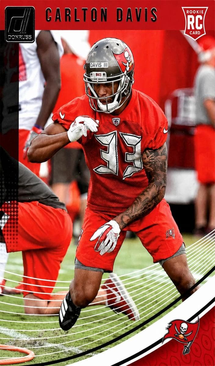 Carlton Davis trading card