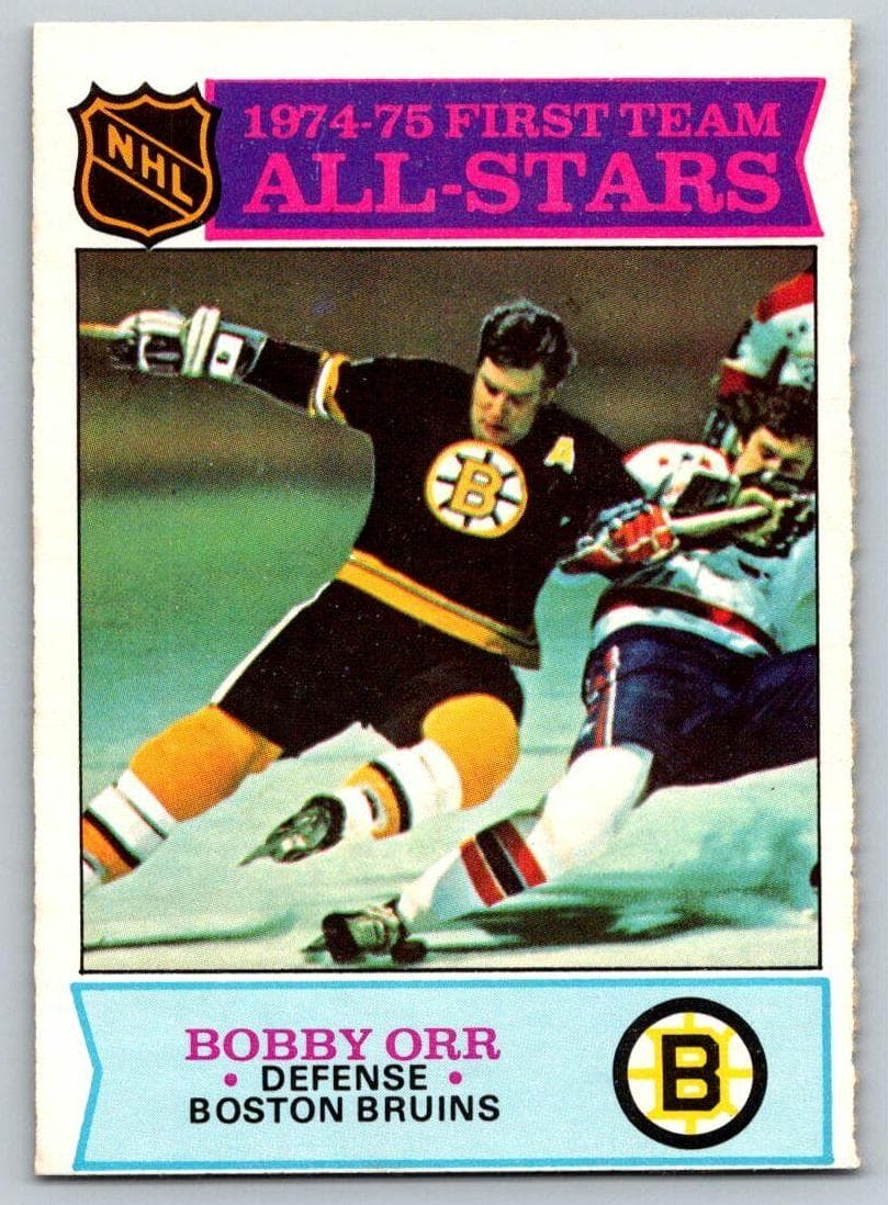 Bobby Orr 1975 topps O-Pee-Chee