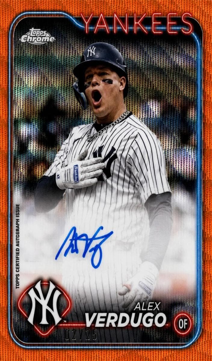 Alex Verdugo 2024 topps Topps Chrome Update
