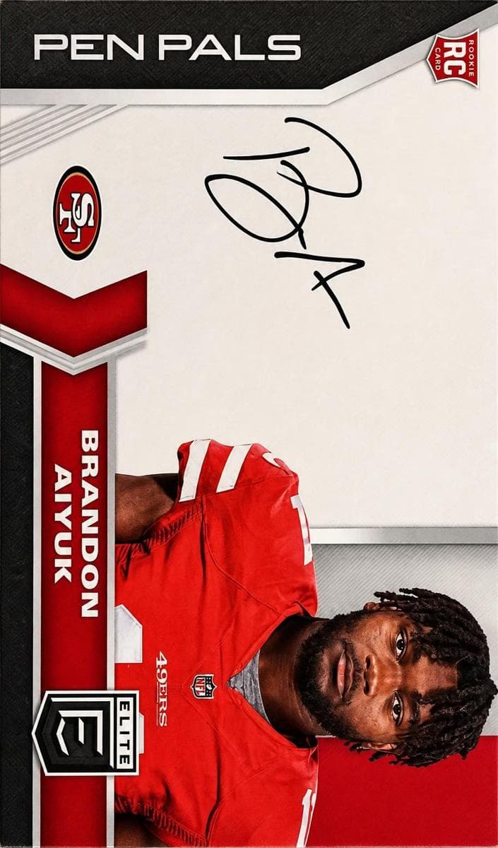 Brandon Aiyuk 2020 panini Donruss Elite