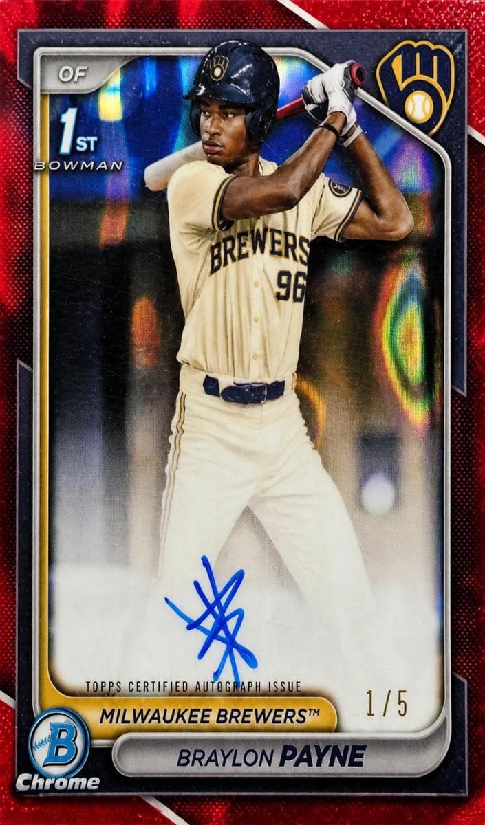 Braylon Payne 2024 bowman Bowman Draft Chrome