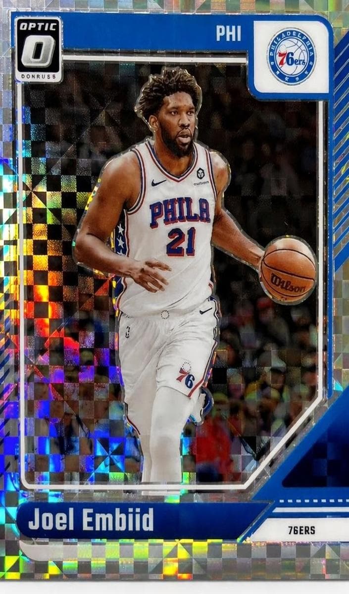 Joel Embiid 2024 panini Donruss Optic