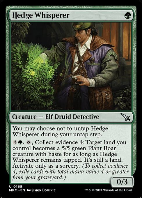 Hedge Whisperer 2024 Magic: The Gathering Murders at Karlov Manor