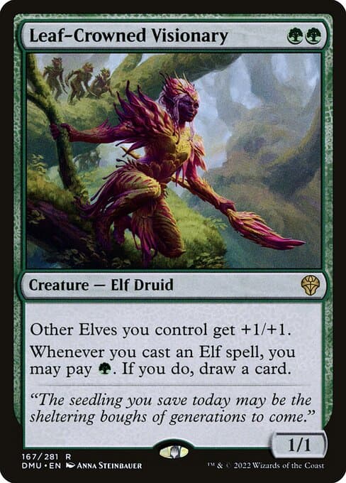 Leaf-Crowned Visionary 2024 Magic: The Gathering Special Guests Borderless