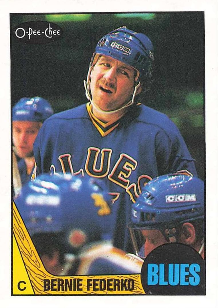 Bernie Federko 1987 topps O-Pee-Chee
