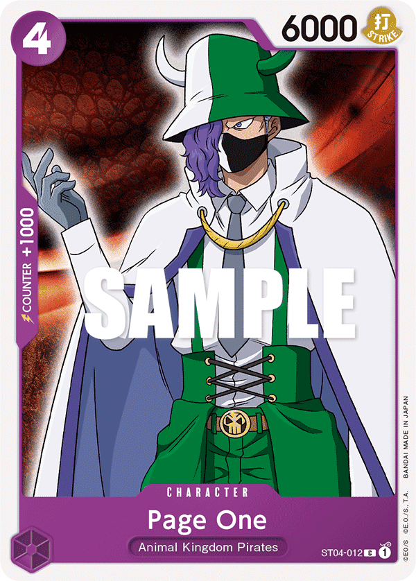 Page One 2022 One Piece Starter Deck 4: Animal Kingdom Pirates