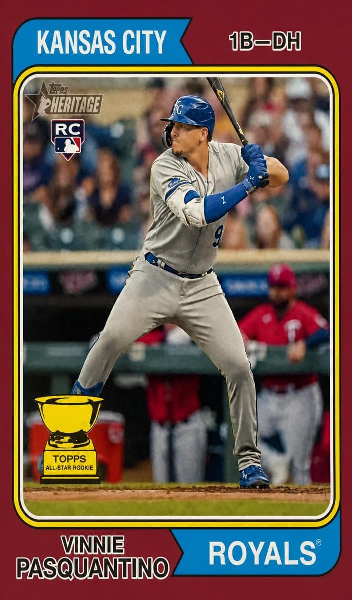 Vinnie Pasquantino 2023 topps Topps Heritage