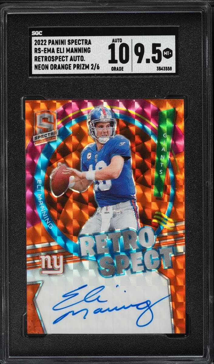 Eli Manning 2022 panini Panini Spectra