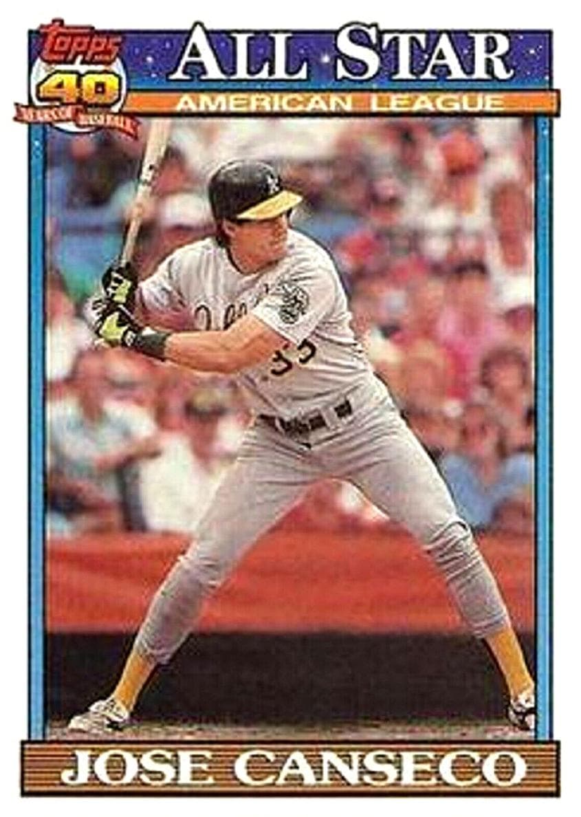 Jose Canseco 1991 topps Topps