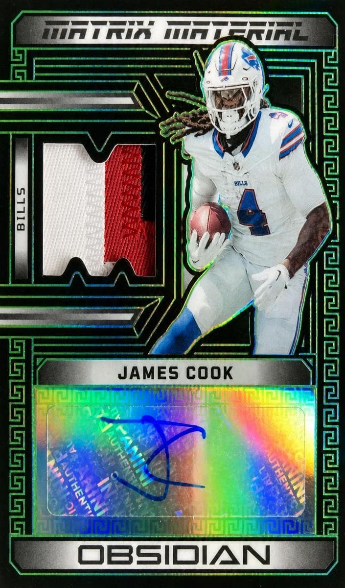 James Cook 2023 panini Obsidian