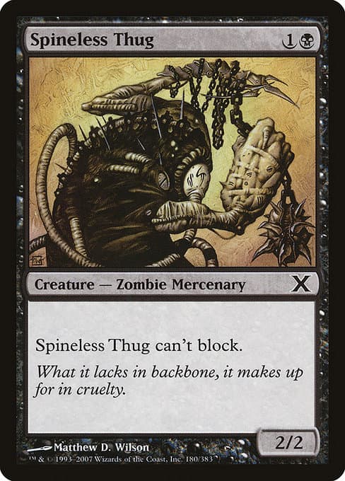 Spineless Thug 2005 Magic: The Gathering 9th Edition Foil