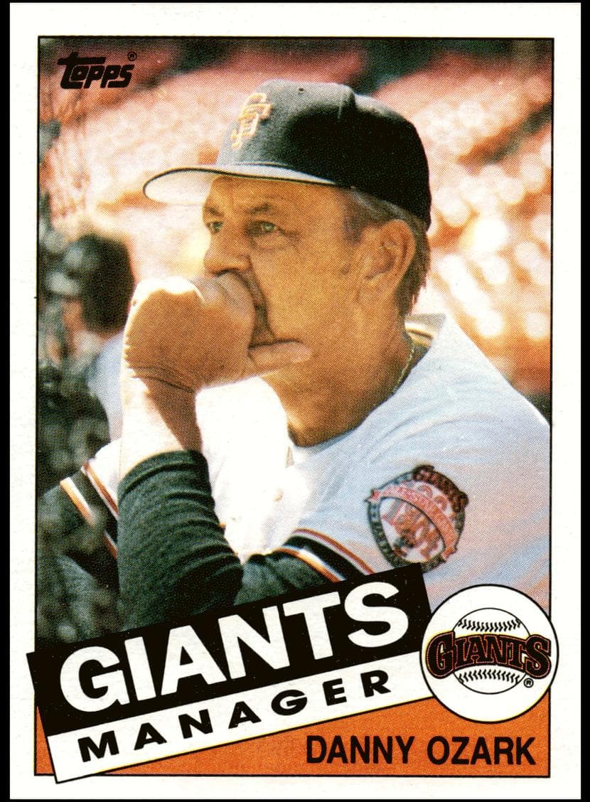 Danny Ozark trading card