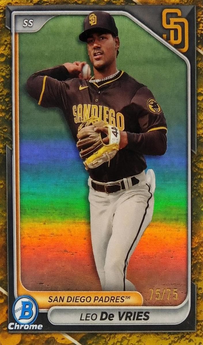 Leo De Vries 2024 bowman Bowman Draft Chrome