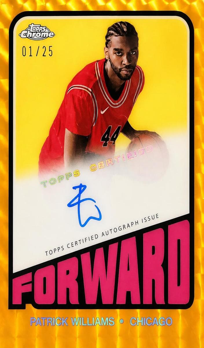 Patrick Williams 2023 topps Topps Chrome