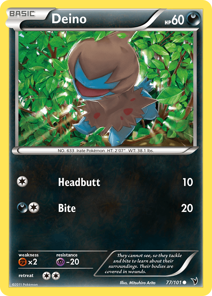 Deino 2011 Pokemon Noble Victories