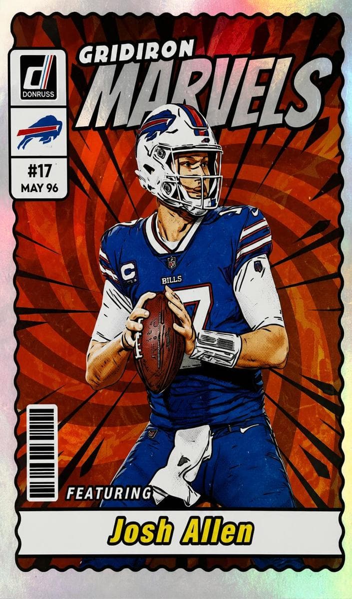 Josh Allen 2023 panini Panini Donruss
