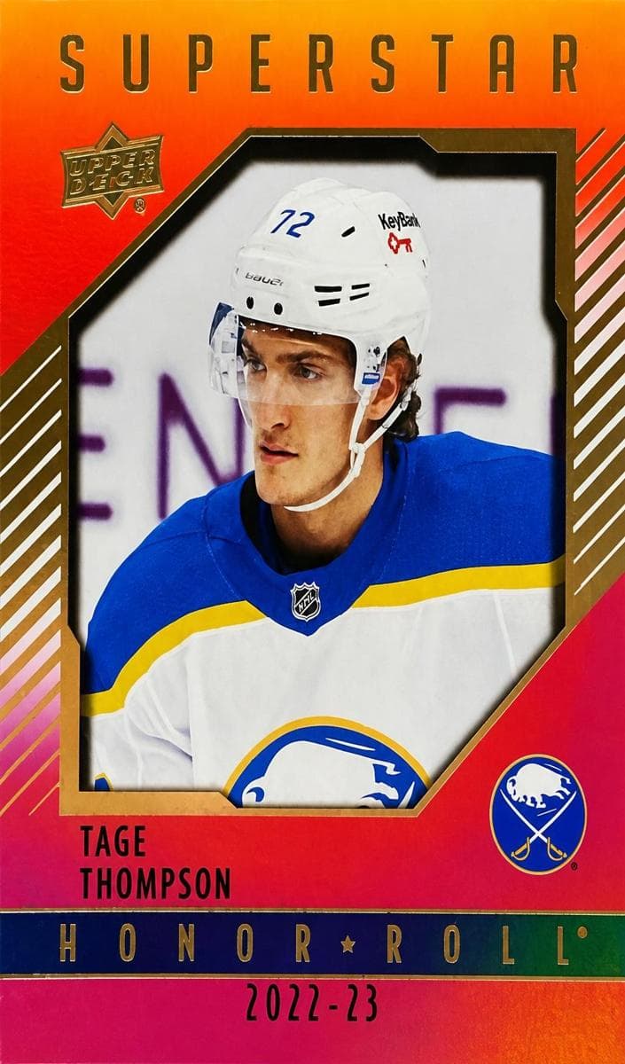 Tage Thompson 2022 upper-deck Upper Deck