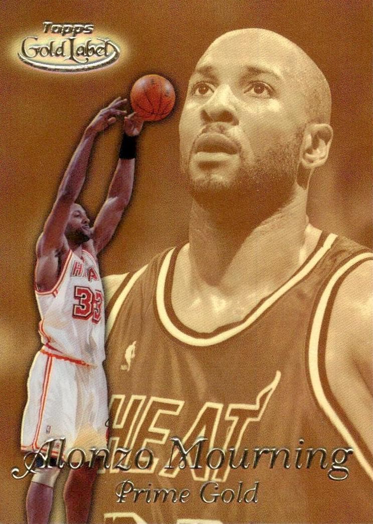 Alonzo Mourning 1999 topps Topps Gold Label