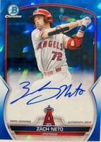 Zach Neto 2023 bowman Bowman Sapphire Edition