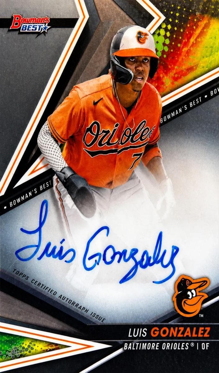 Luis Gonzalez 2022 bowman Bowman's Best