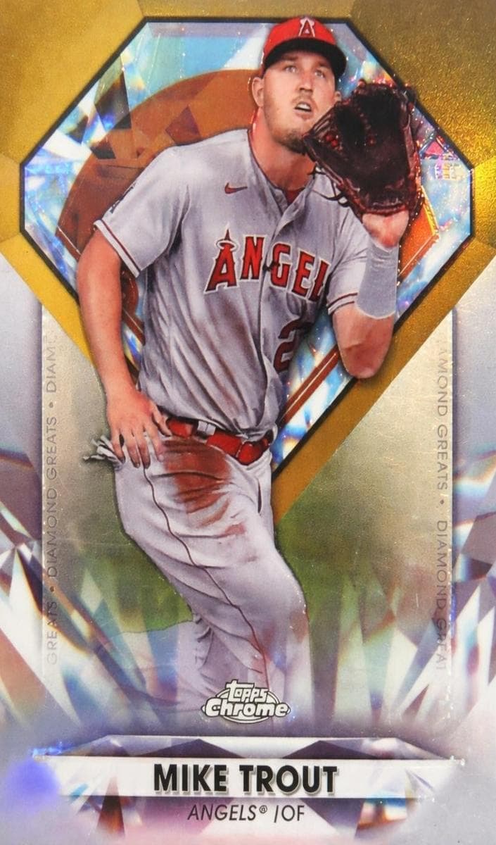 Mike Trout 2022 topps Topps Chrome Update