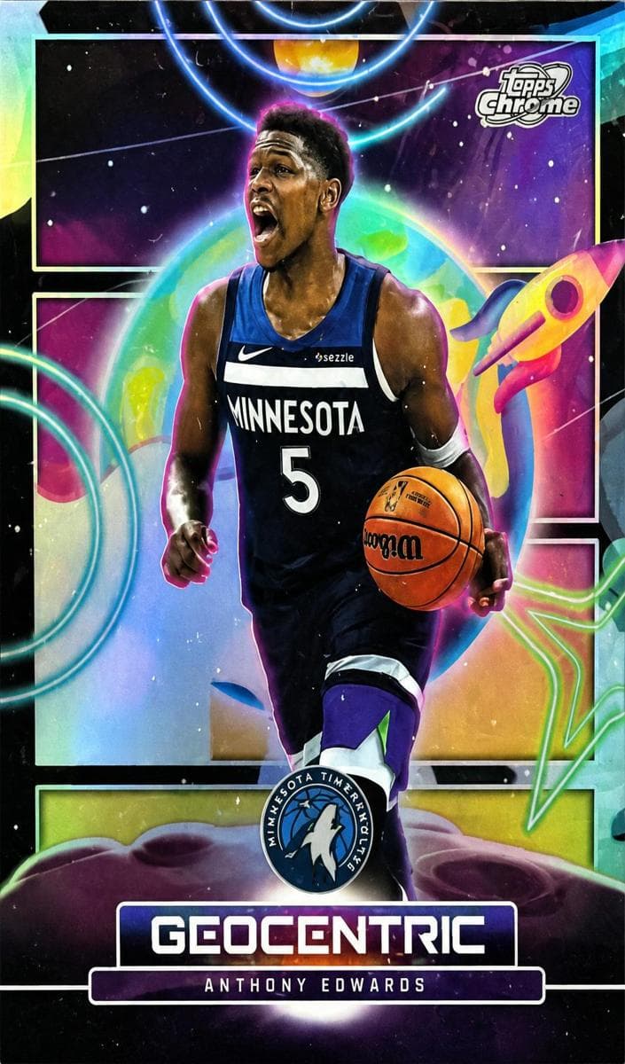 Anthony Edwards 2025 topps Topps Cosmic Chrome