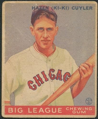 Hazen “Ki-Ki” Cuyler 1933 unknown Goudey