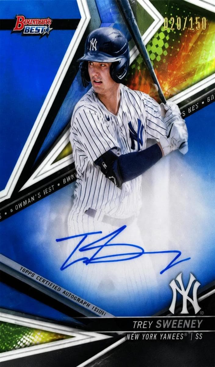 Trey Sweeney 2022 bowman Bowman's Best