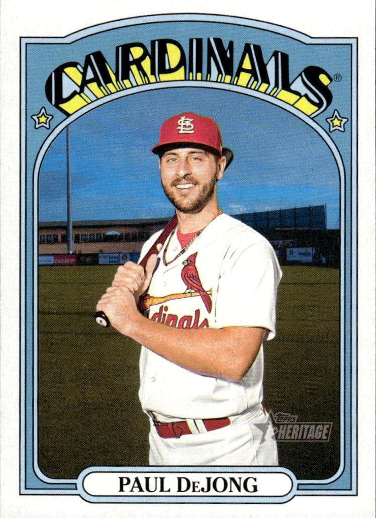Paul DeJong 2021 topps Topps Heritage