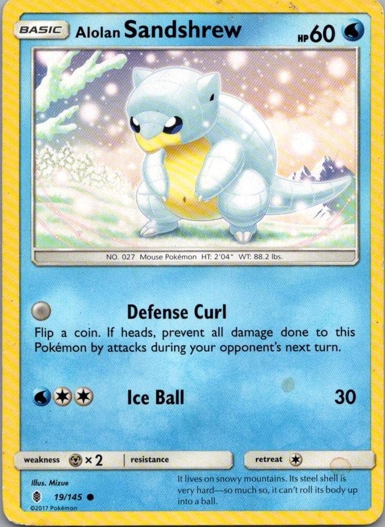 Alolan Sandshrew #19