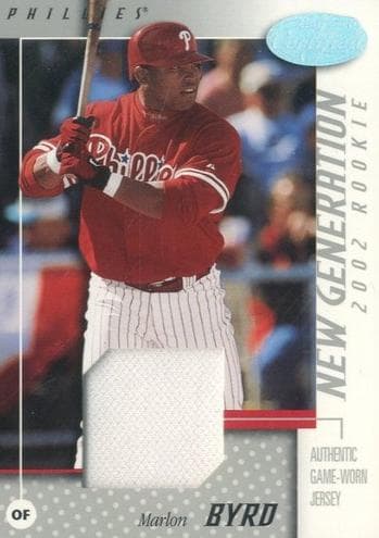 Marlon Byrd 2002 leaf Certified