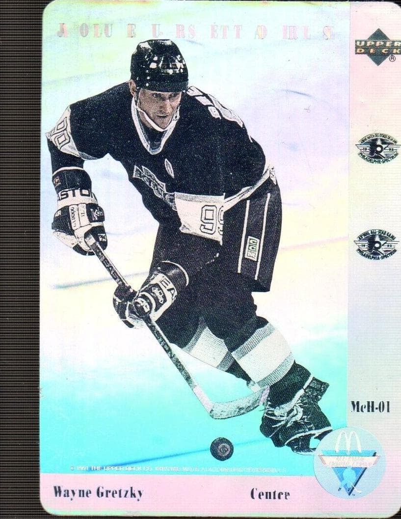 Wayne Gretzky 1991 upper-deck Mcdonald's