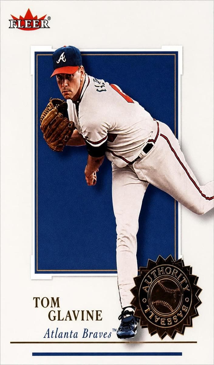 Tom Glavine 2001 fleer Fleer Authority
