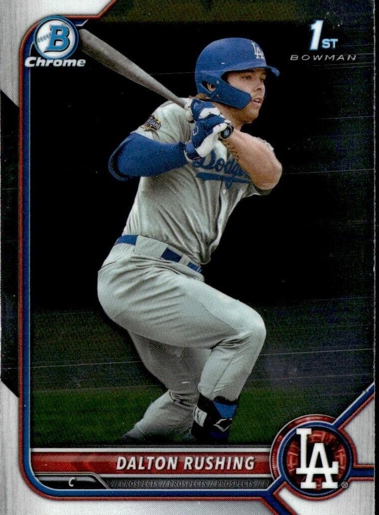 Dalton Rushing 2022 bowman Draft Chrome