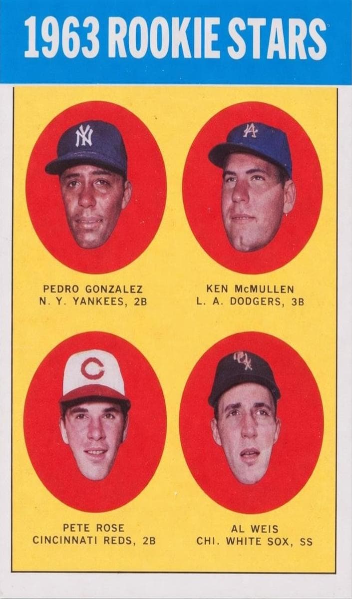 1963 Rookie Stars (Pedro Gonzalez / Ken McMullen / Pete Rose / Al Weis) #537