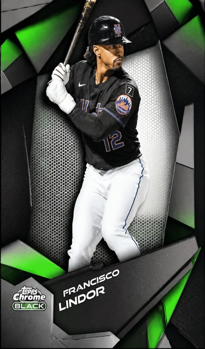 Francisco Lindor 2026 topps Topps Chrome Black