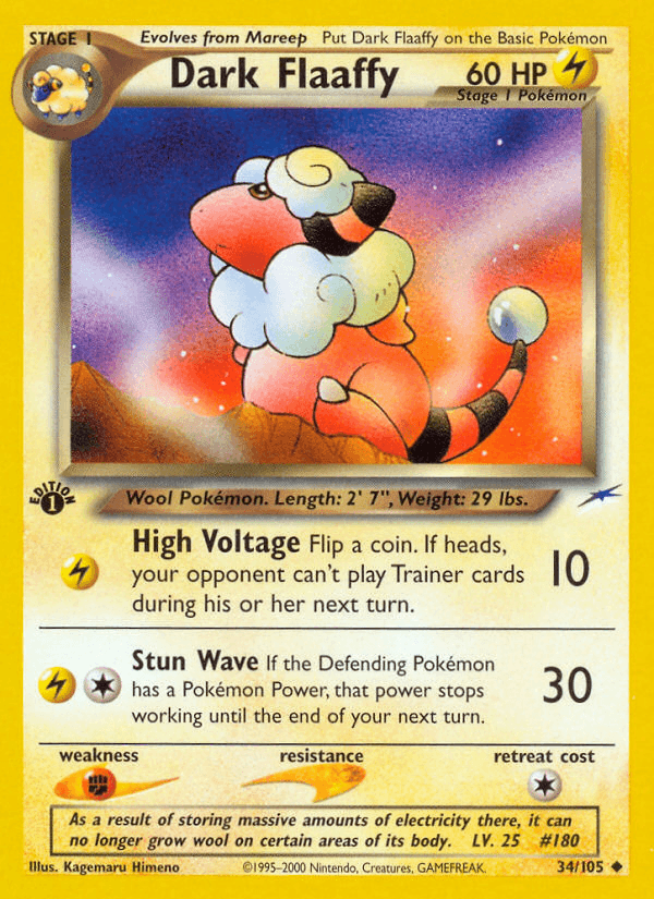 Dark Flaaffy 2002 Pokemon