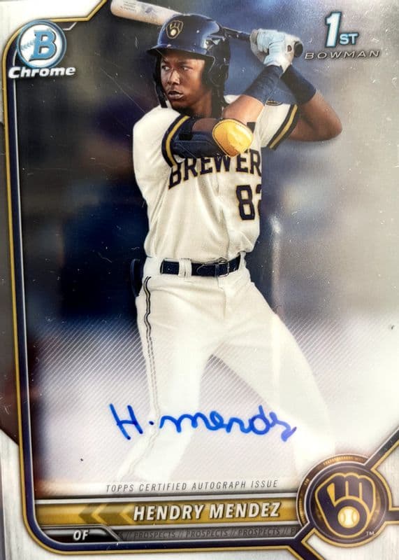 Hendry Mendez trading card