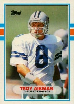 Troy Aikman 1989 topps