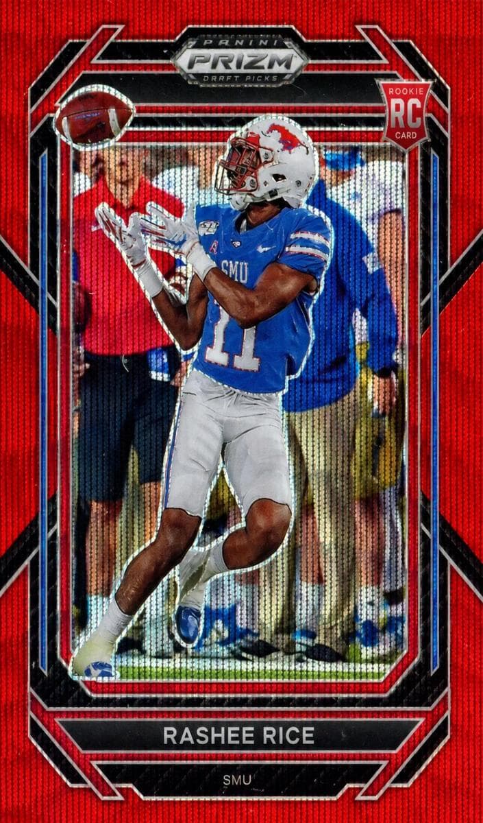 Rashee Rice 2023 panini Prizm Draft Picks Football Ruby Wave