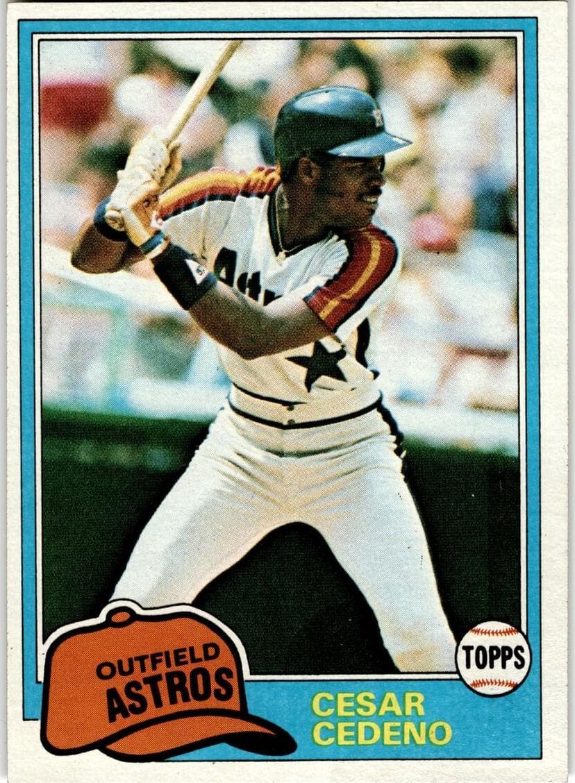 Cesar Cedeno 1981 topps Topps