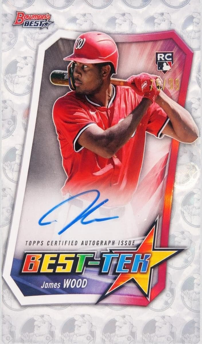 James Wood 2025 Bowman Best auto card