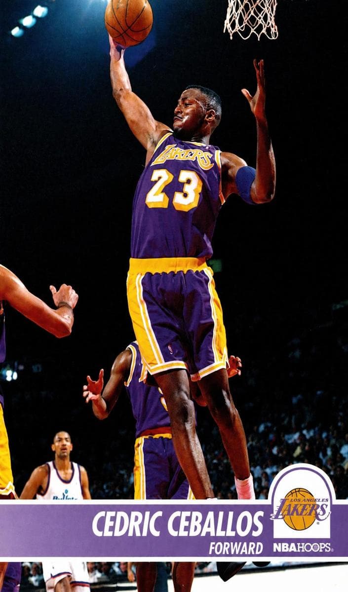 Cedric Ceballos 1994 panini Hoops