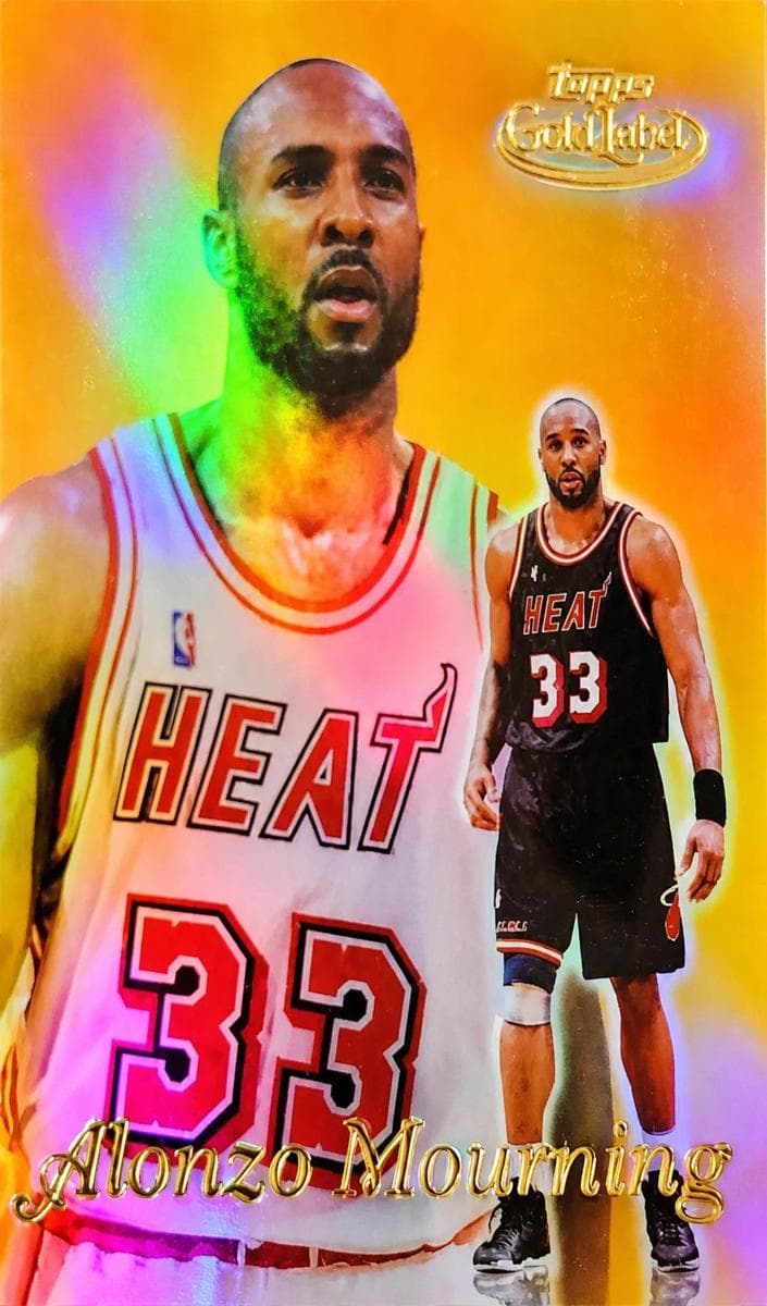Alonzo Mourning 1999 topps Topps Gold Label