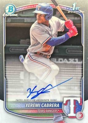 Yeremi Cabrera trading card