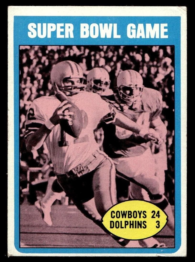 Super Bowl VI 1972 topps Topps