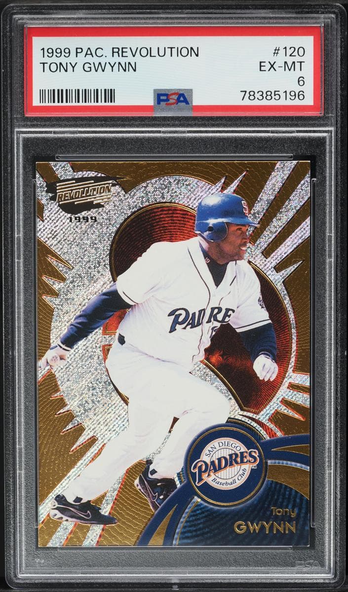 Tony Gwynn 1999 panini Pacific Revolution