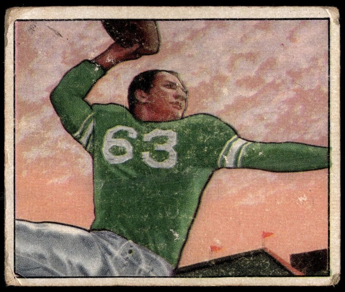 Y.A. Tittle 1950 bowman Bowman